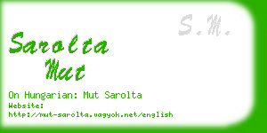 sarolta mut business card